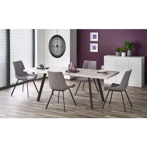 Szczegółowe zdjęcie nr 4 produktu Popielate metalowe krzesło industrialne - Avardi