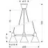 wymiary loftowej potrójnej czarnej lampy wiszacek k106 rago