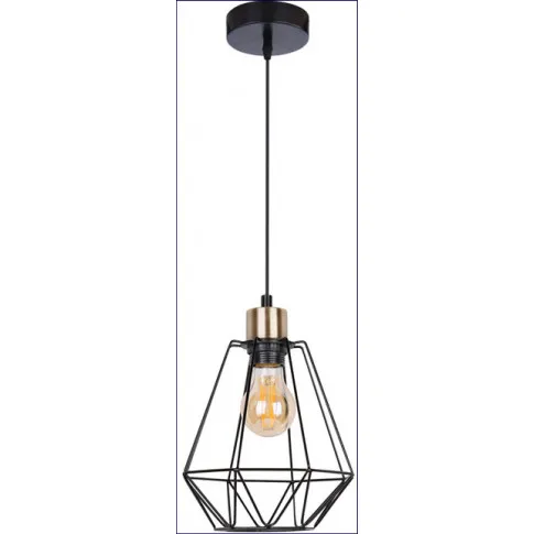 industrialna lampa druciana loftowa metalowa wiszaca pojedyncza wizualizacja k114 wigo