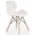 Zdjęcie produktu Tapicerowane krzesło skandynawskie Dagon - białe.