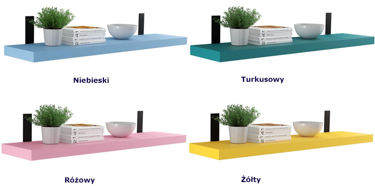 Kolory industrialnej półki Ermo