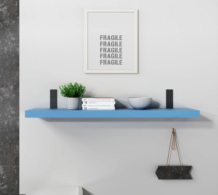 Wnętrze z wykorzystaniem półki do wnętrza w stylu loft Ermo