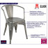 Metalowe krzesło Riki 4X