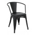 Czarne krzesło Riki 4X