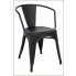 Loftowe krzesło Riki 4X czarne