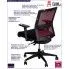 Fotografia Fotel biurowy Monaro - czarno - bordowy z kategorii Strona główna