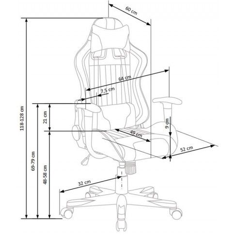 Szczegółowe zdjęcie nr 4 produktu Fotel obrotowy z regulowanym oparciem Topix