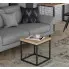 industrialny salon z wykorzystaniem kawadratowego stolika kawowego tropez