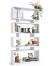 Biały ażurowy regał nowoczesny - Arancis w sklepie Edinos.pl