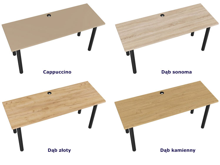 Skandynawskie biurko pracownicze Vezi