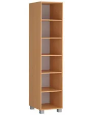 Nowoczesny wąski regał do salonu Merigo 3X - 4 kolory w sklepie Edinos.pl