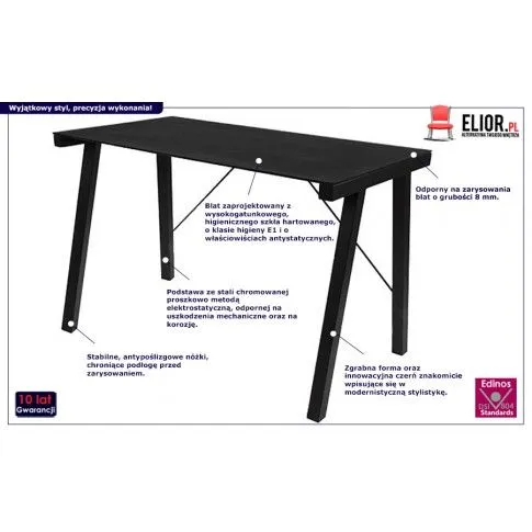 Fotografia Biurko Minimos - czarne z kategorii Strona główna