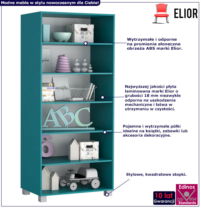 Nowoczesny regał do sypialni Balis 4X