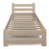 Minimalistyczne sosnowe łóżko Zinos