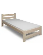 Pojedyncze łóżko drewniane z materacem 80x200 - Zinos w sklepie Edinos.pl