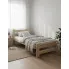 Pojedyncze łóżko drewniane z materacem 80x200   Berti