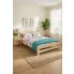 Sypialnia z drewnianym łóżkiem 120x200 Berti