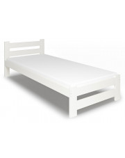 Białe pojedyncze łóżko z materacem 90x200 - Zinos w sklepie Edinos.pl