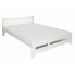 Białe skandynawskie łóżko 120x200 - Zinos