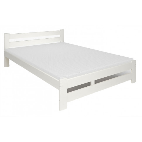 Białe łóżko skandynawskie 120x200 Zinos