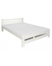 Białe drewniane małżeńskie łóżko 160x200 - Zinos w sklepie Edinos.pl