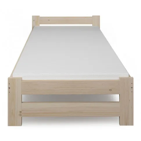 Minimalistyczne łóżko pojedyncze z drewna Difo