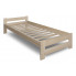 Drewniane łóżko jednoosobowe z materacem Difo