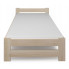 Minimalistyczne łóżko pojedyncze z drewna Difo