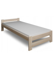 Pojedyncze drewniane łóżko 90x200 - Difo w sklepie Edinos.pl
