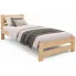 Pojedyncze drewniane łóżko 90x200 - Logis