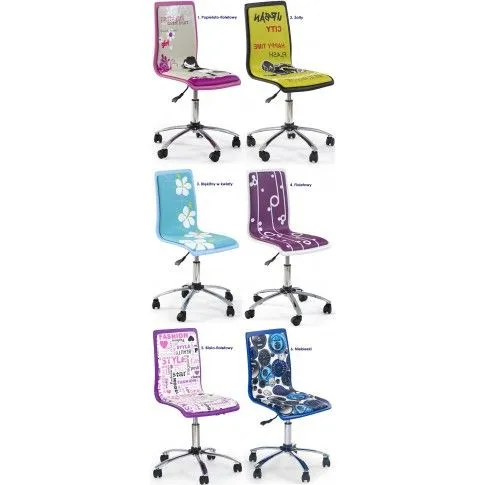 Zdjęcie fotel młodzieżowy Famis - niebieski, Fotele obrotowe | Edinos.pl