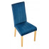 Niebieskie krzesło do salonu Ladiso