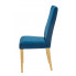 Niebieskie tapicerowane krzesło Ladiso