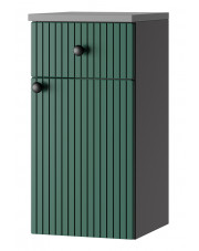 Zielona wisząca szafka łazienkowa z lamelami - Milton 6X w sklepie Edinos.pl