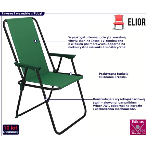 Ogrodowe krzesełko składane Dovi