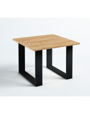 Kwadratowy stolik kawowy do salonu dąb wotan - Toshi 3X
