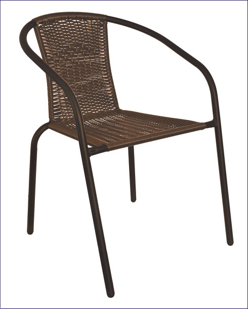 Brązowe krzesło bistro na taras