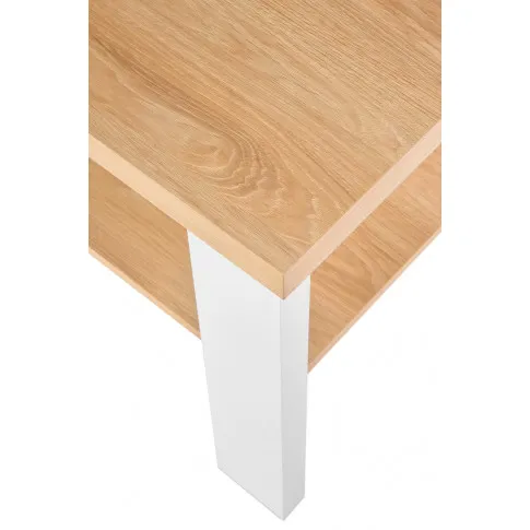 Prostokątna ława z białymi nogami Tiber