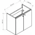 Wymiary dolnej szafki łazienkowej Milton 4X