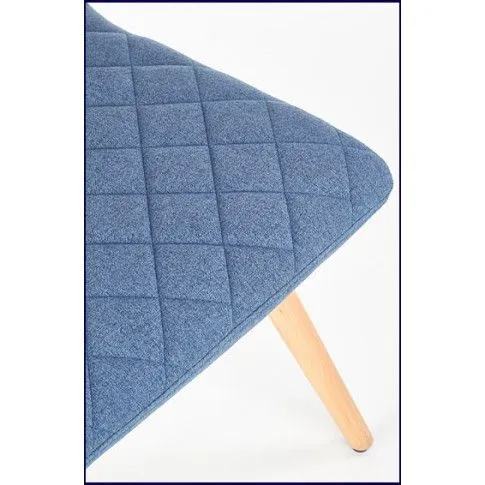 Zdjęcie niebieskie krzesło drewniane do stołu Visteria | Edinos.pl