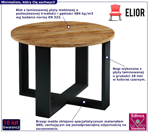 Stolik kawowy Govo dąb lefkan