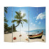 Parawan wewnętrzny z motywem plażowym - Defri 4X 200 x 170 cm