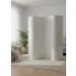 Biała ścianka działowa do pokoju   Lonzo