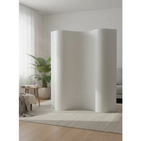 Biała ścianka działowa do pokoju   Lonzo