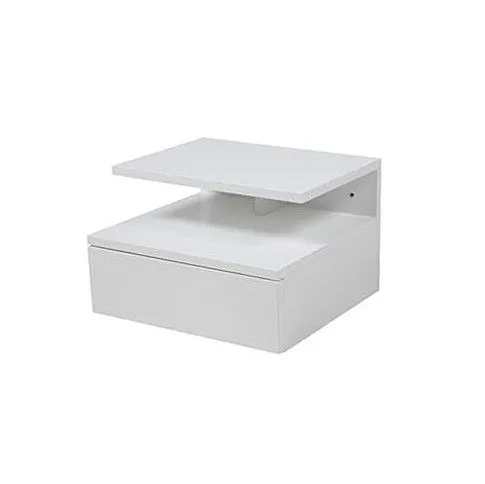 Zdjęcie produktu Biała designerska szafka nocna - Milda.