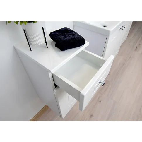 Biała szafka łazienkowa podwieszana Carini 6X