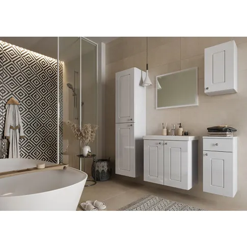 Wizualizacja aranzacji z zestawem mebli łazienkowych Carini