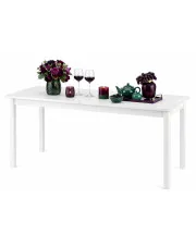 Biały stół z rozkładanym blatem - Ravel w sklepie Edinos.pl