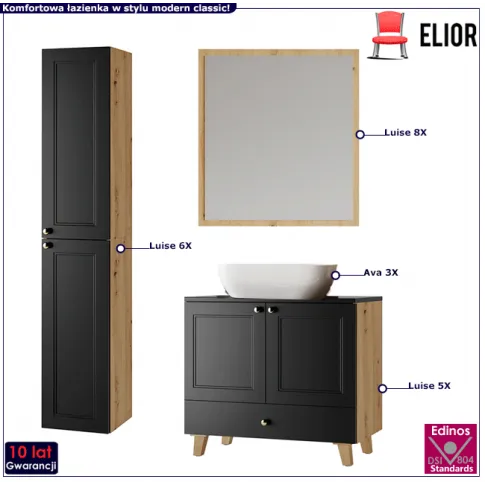 Zestaw mebli łazienkowych Luise 4S