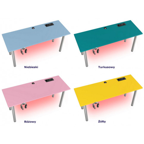 kolory stołu biurka gamingowego nobius